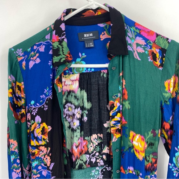 Maeve Floral Patchwork Shirtdress 0 - Picture 4 of 11